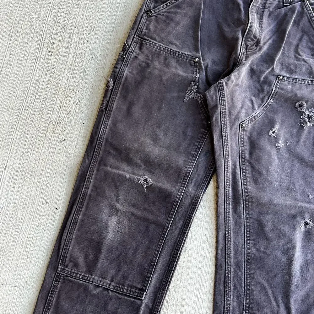 Carhartt faded brown double knee work wear carpenter pants